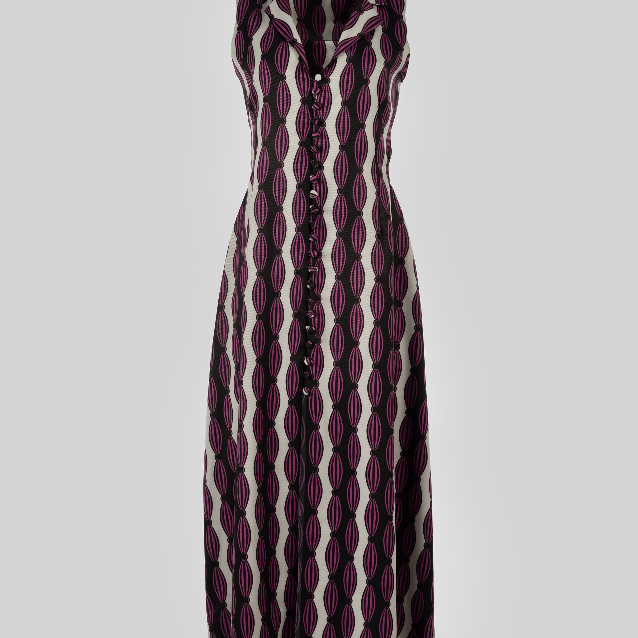 Majestic Mosaic Magenta Dress