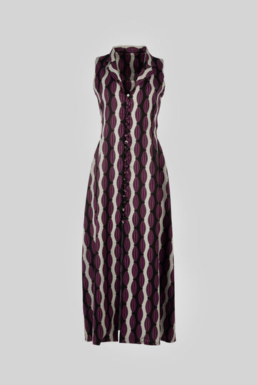 Majestic Mosaic Magenta Dress