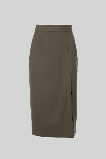 Noir Elegance Skirt in Khaki