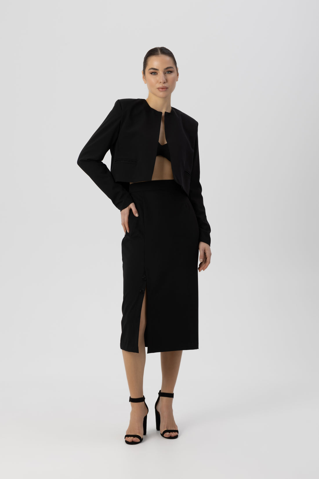 Noir Elegance Skirt in Black